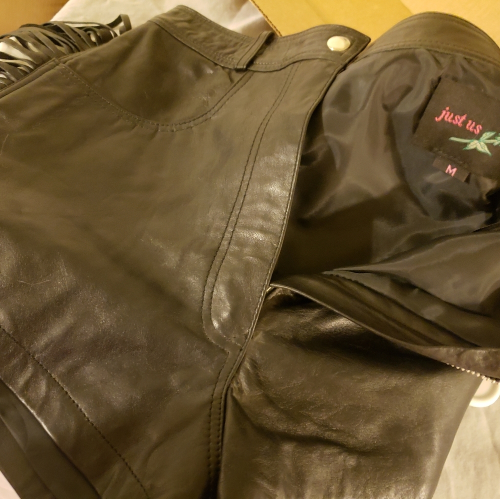 Leather jacket, chaps, and outfit - Picture 5 of 10